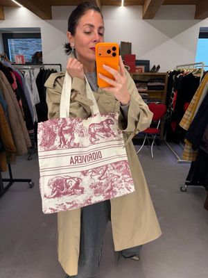 SHOPPER DIORIVIERA CHRISTIAN DIOR BURGUNDY