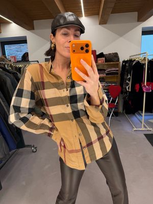 CAMICIA BURBERRY CHECK MAXI TG M UNISEX