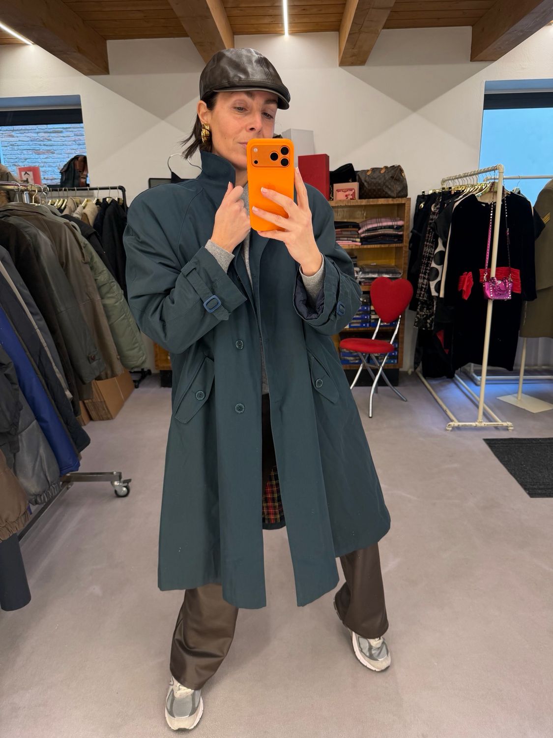 TRENCH VINTAGE DONNA OTTANIO TARTAN INTERNO