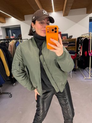 BOMBER VERDE NUOVO IMBOTTITO TG S BOMBER VERDE NUOVO IMBOTTITO TG S