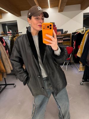 MONTONE NERO VINTAGE DONNA TG 44 MONTONE NERO VINTAGE DONNA TG 44