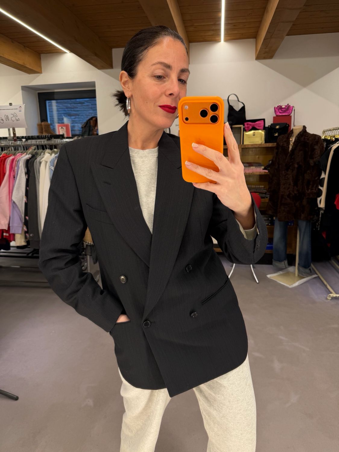 BLAZER DOPPIOPETTO REVER A LANCIA VALENTINO UNISEX TG 46