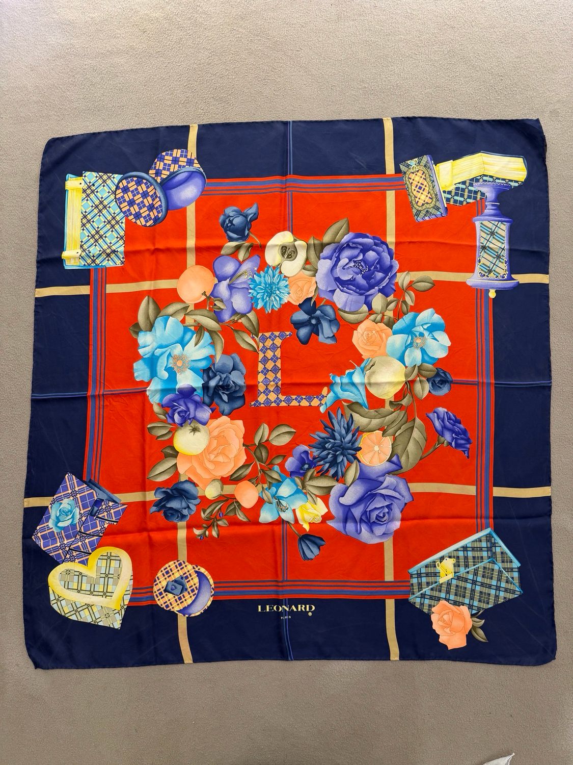 FOULARD LEONARD PURA SETA 87x87