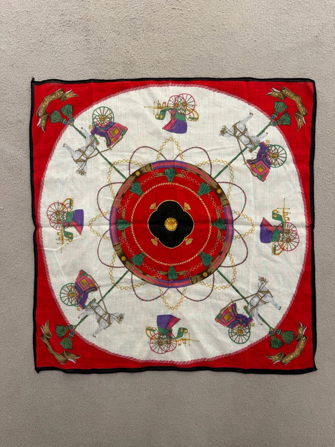 FOULARD CELINE GARZA DI COTONE 47X47