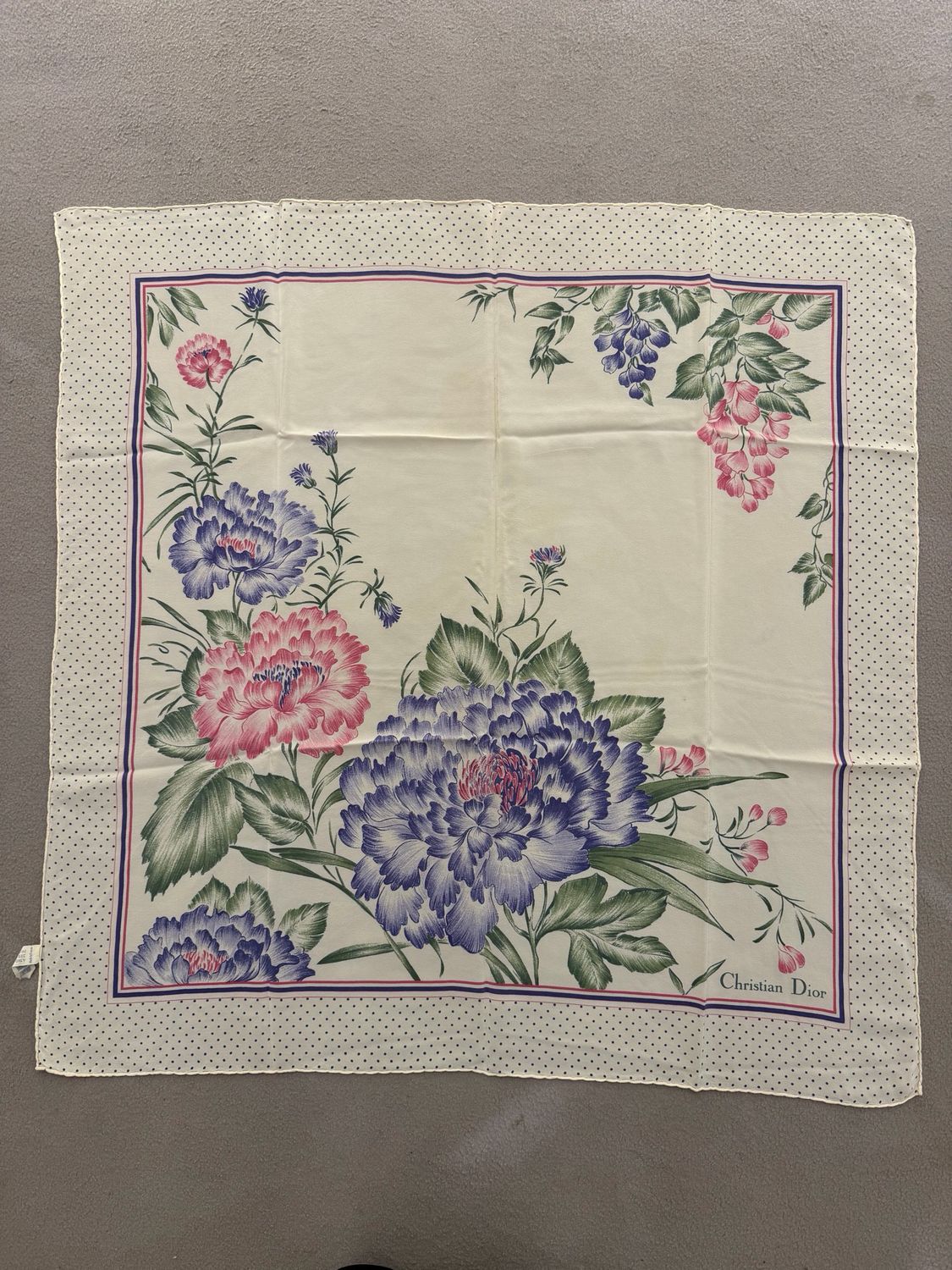 FOULARD DIOR PURA SETA 76X76