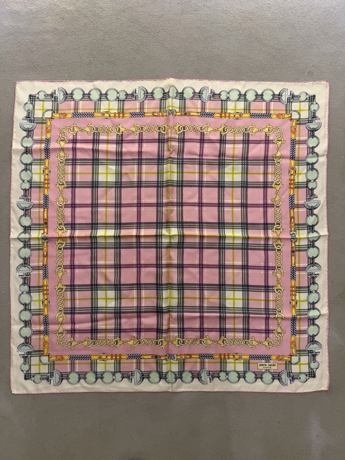 FOULARD PIERRE CARDIN PURA SETA 90X90