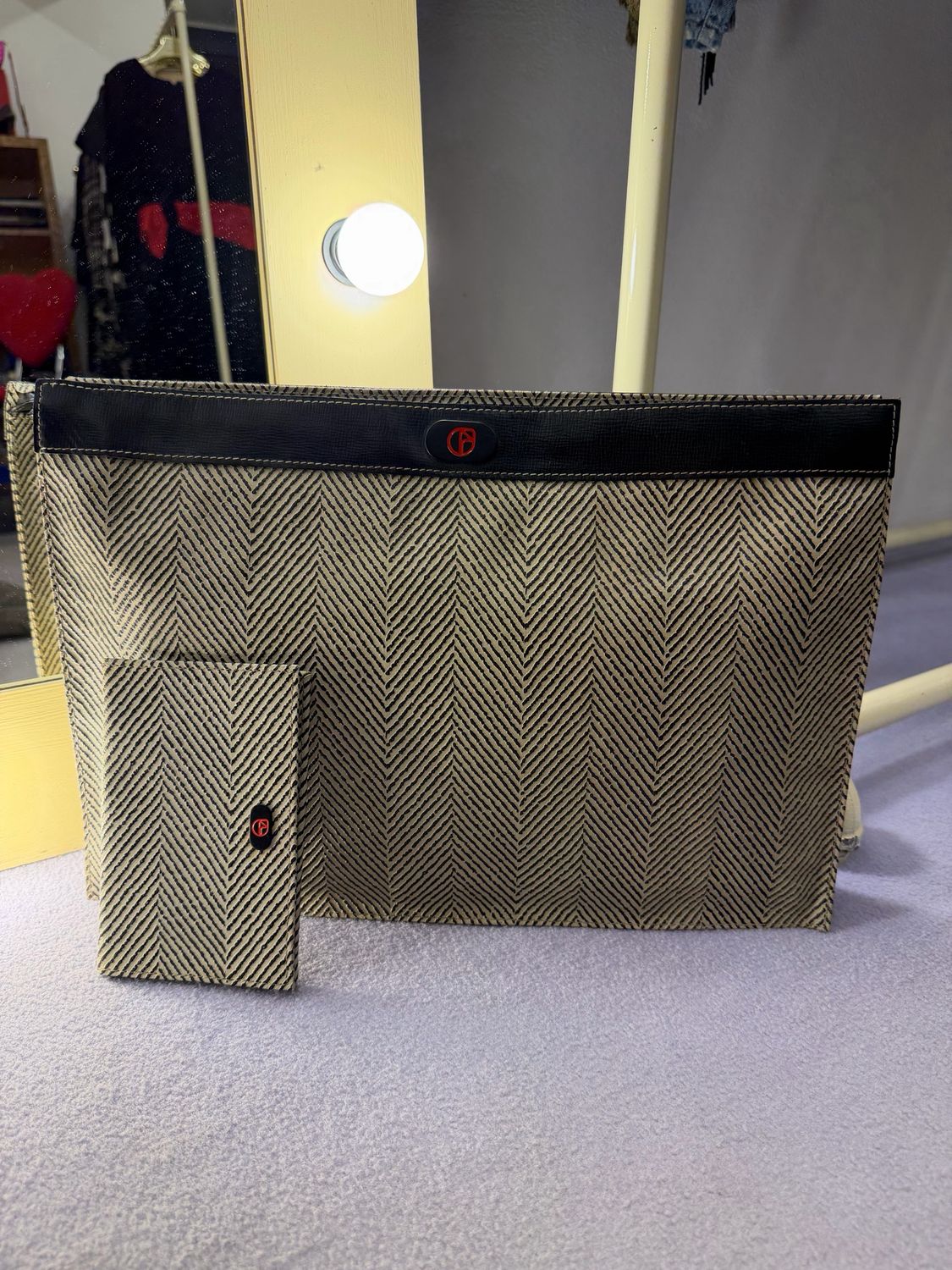 POCHETTE BUSTA NAZARENO GABRIELLI CON PORTAFOGLIO 38X26