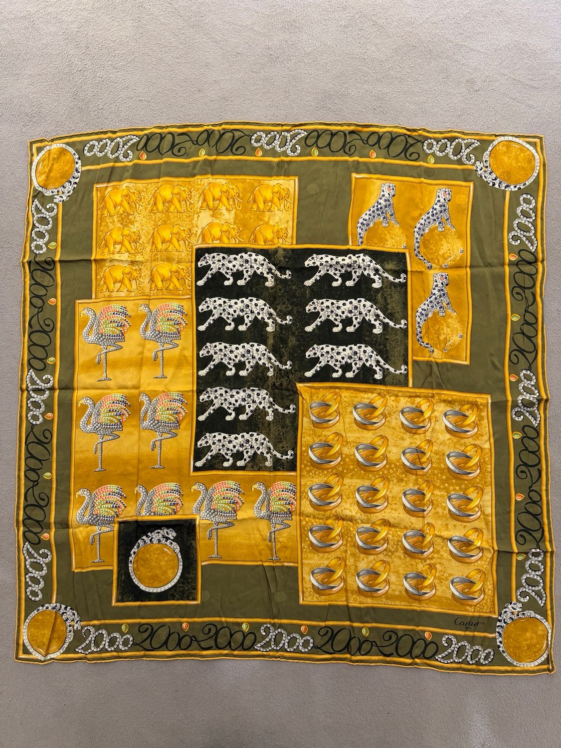 FOULARD CARTIER PURA SETA 86X86