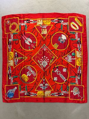 FOULARD CARTIER ROSSO