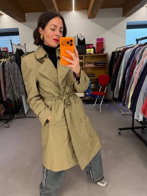 TRENCH VINTAGE BALLARINI TG 46 UNISEX