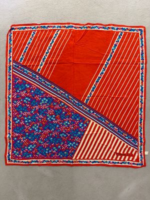 FOULARD DIOR FANTASIA FLOREALE E RIGHE