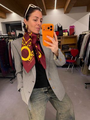 FOULARD CELINE PURA SETA BORGOGNA E ORO