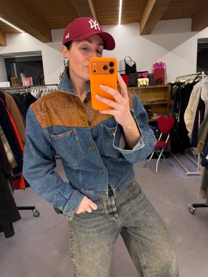 GIACCA DENIM E PELLE SEM VACCARO GIACCA DENIM E PELLE SEM VACCARO