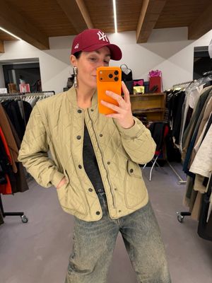 BOMBER BARBOUR TRAPUNTATO SMANICABILE SABBIA TG M UNISEX