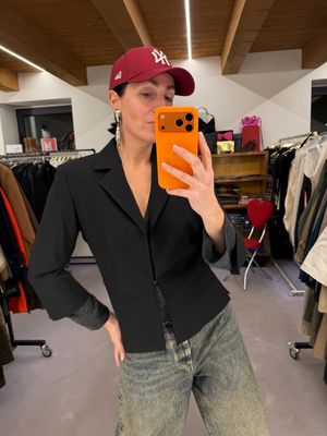 GIACCHINA SEVENTY FRESCO DI LANA NERO