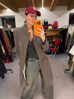 CAPPOTTINO LIVIANA CONTI TELA DENIM TORTORA