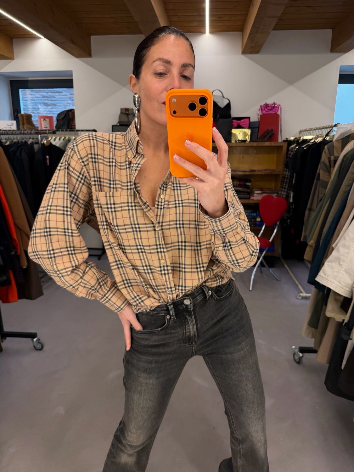 CAMICIA BURBERRY BOTTON DOWN CHECK CLASSICO