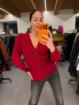 CARDIGAN BURBERRY COTONE PORPORA CARDIGAN BURBERRY COTONE PORPORA