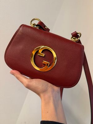 GUCCI BLONDIE PELLE BORDEAUX DOPPIA TRACOLLA