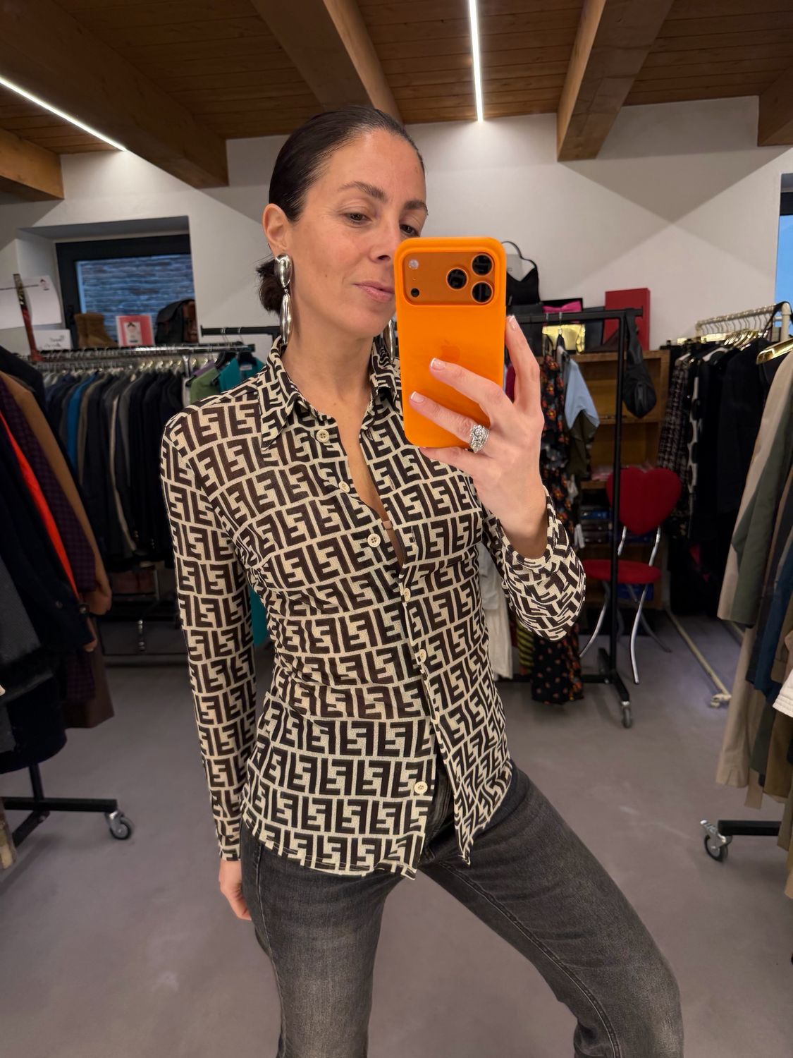 CAMICIA FENDI VINTAGE MONOGRAM ZUCCA