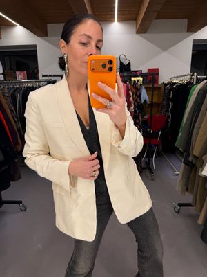 BLAZER HELMUT LANG SETA AVORIO