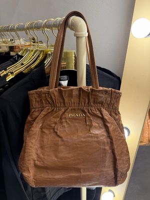 BORSA PRADA PELLE CARAMELLO