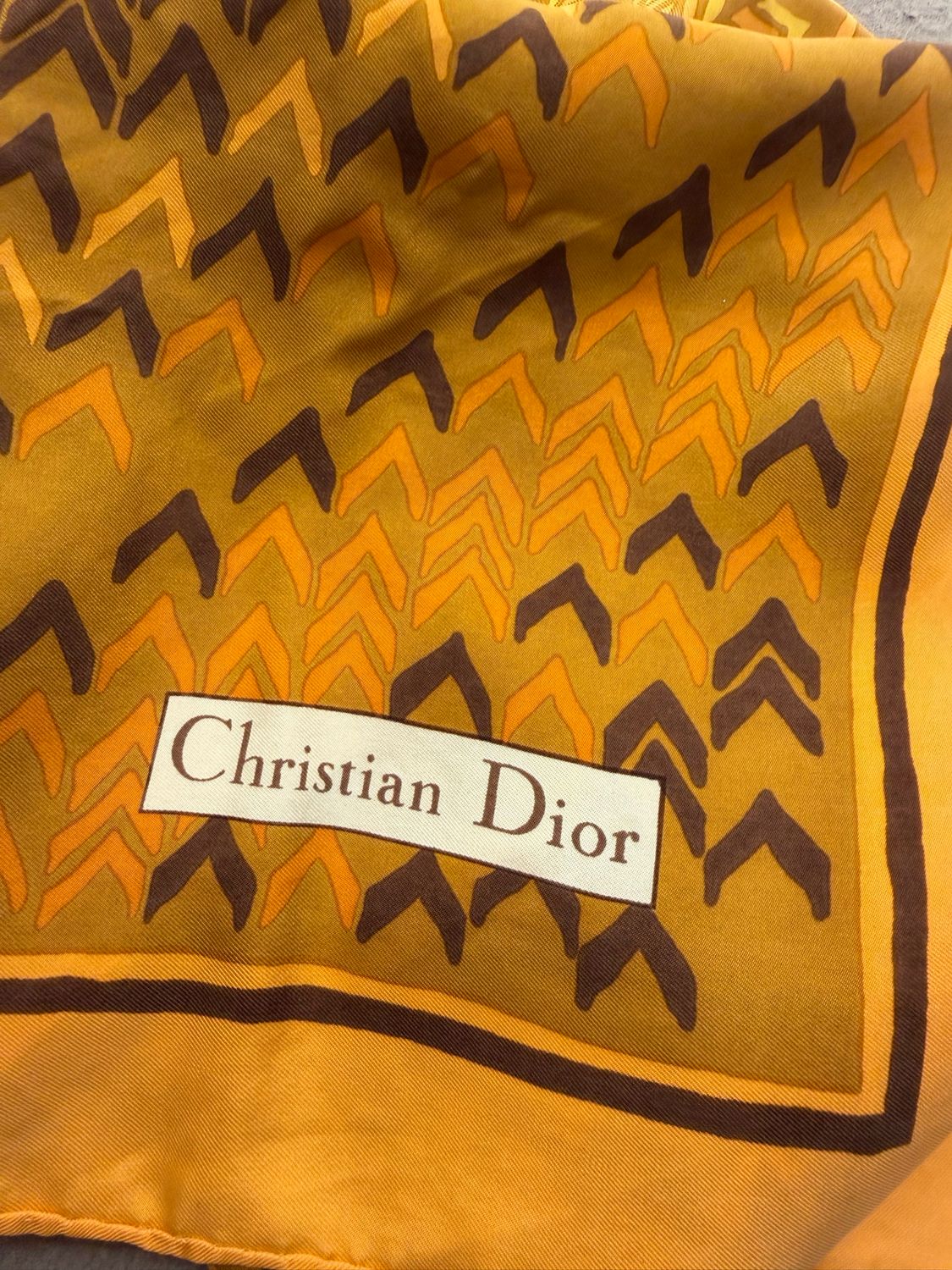 FOULARD DIOR PURA SETA FANTASIA GEOMETRICA