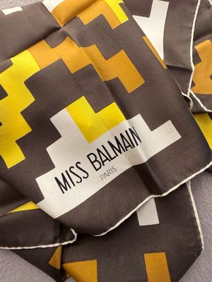 FOULARD BALMAIN PURA SETA FANTASIA OPTICAL