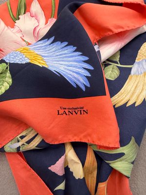 FOULARD LANVIN FLOREALE PURA SETA MAXI