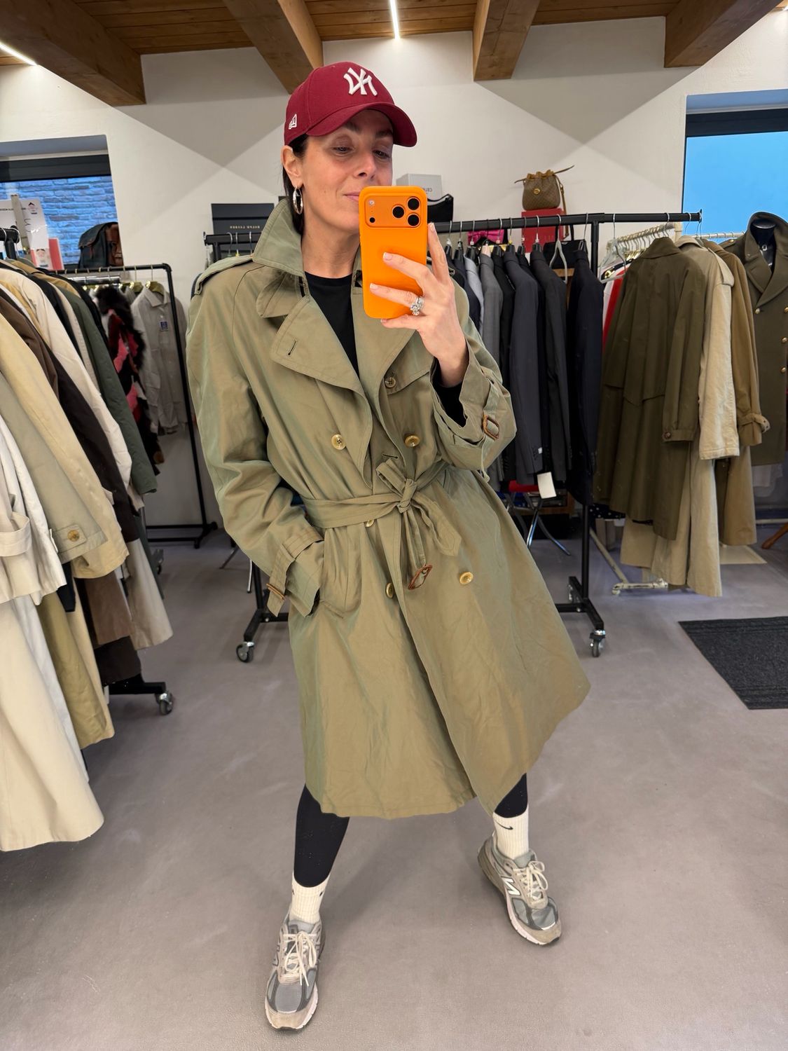 TRENCH VINTAGE UNISEX VERDE LEADER