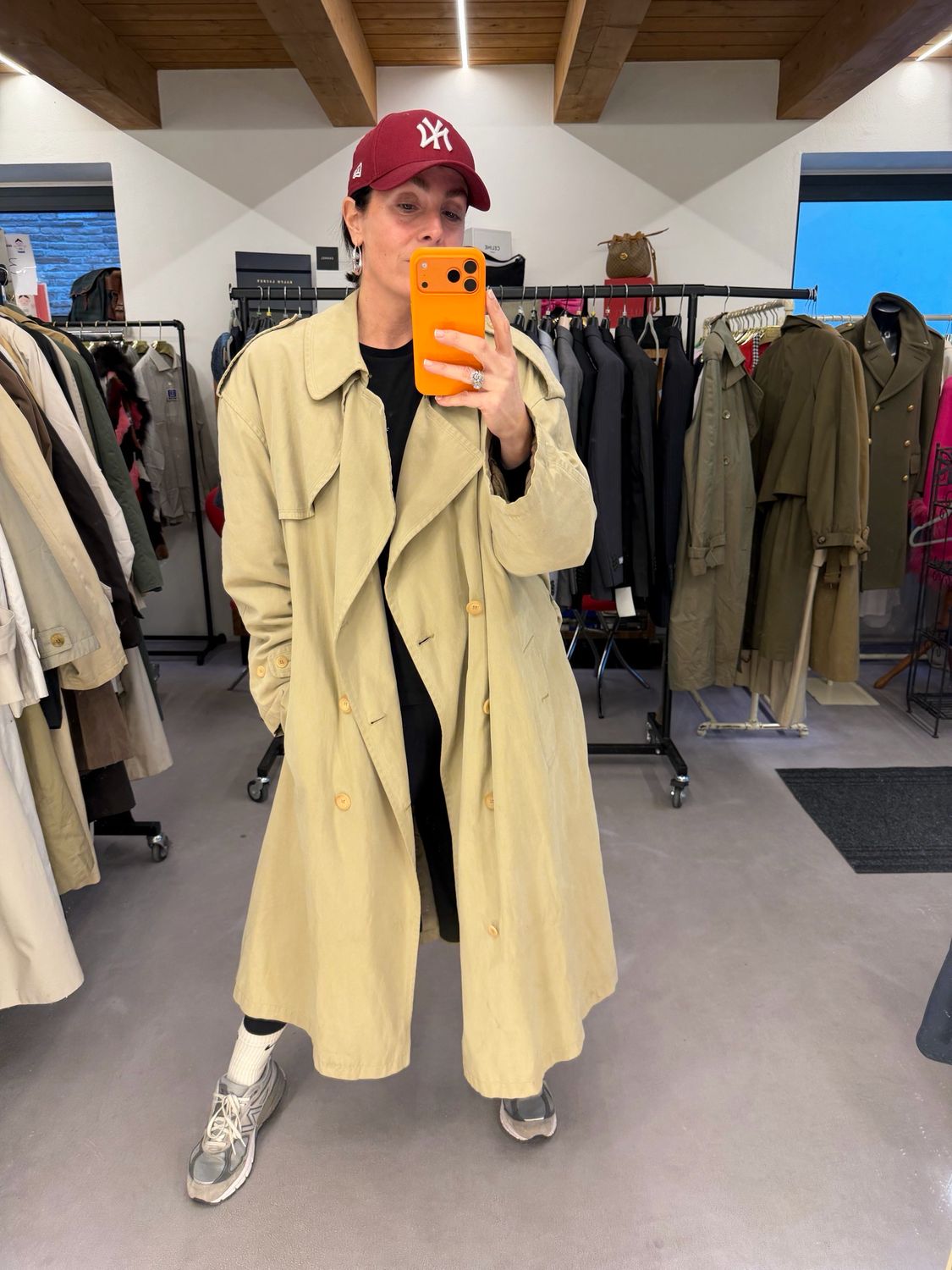 TRENCH OVER SABBIA UNISEX TG XL