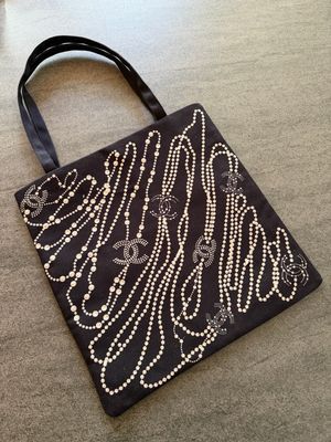 SHOPPER CHANEL TELA CANVAS FANTASIA PERLE