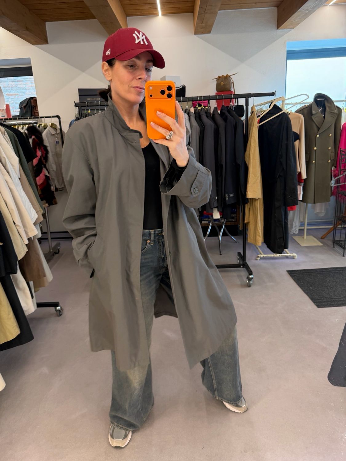 TRENCH VINTAGE GRIGIO UNISEX
