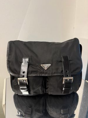 PRADA MESSANGER VINTAGE NYLON E PELLE