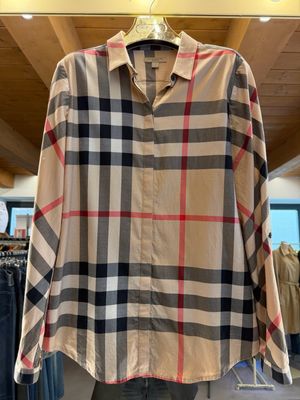 CAMICIA BURBERRY DONNA TG M CHECK MAXI