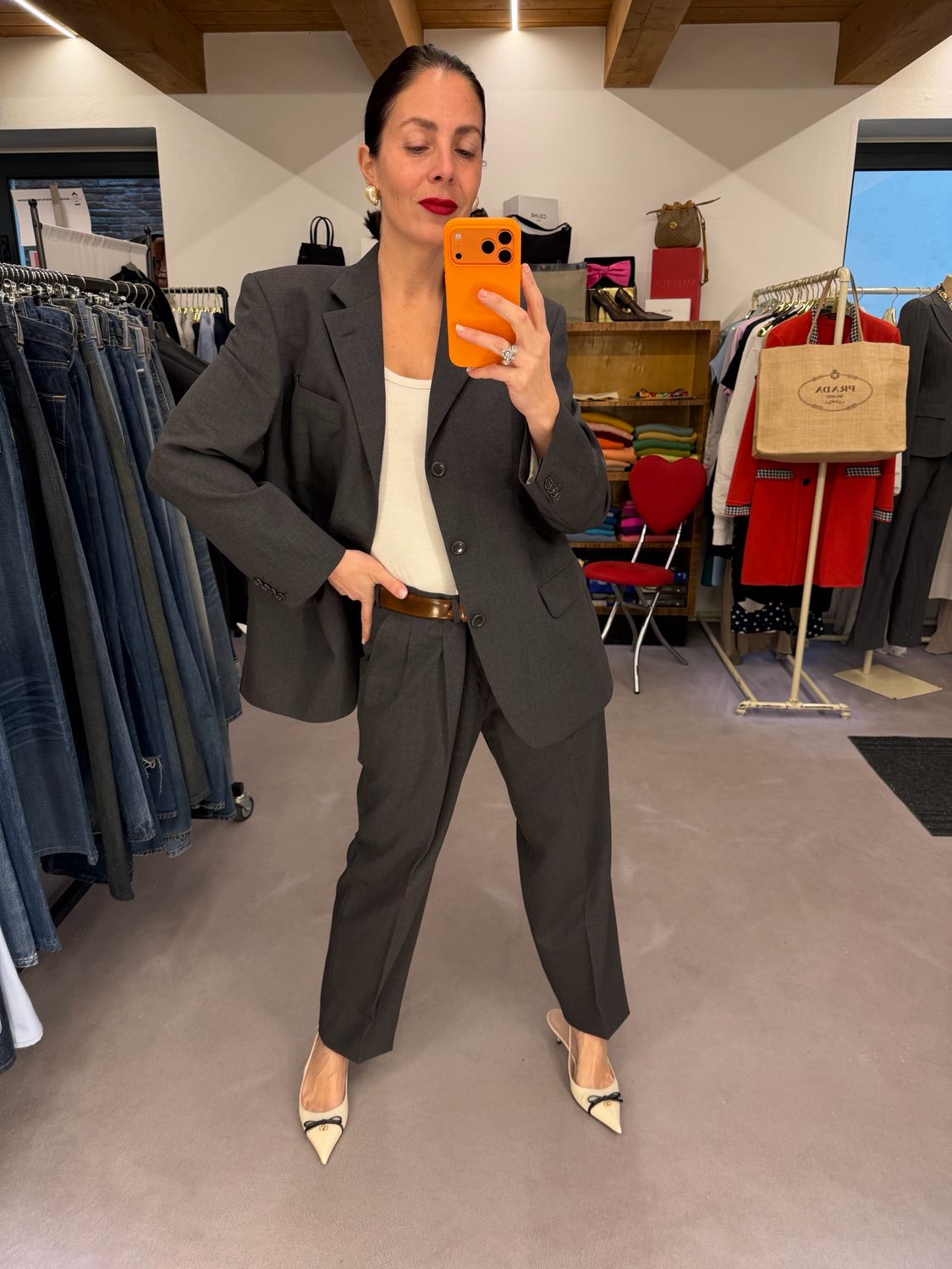 TAILLEUR FRESCO DI LANA GRIGIO LORO PIANA TG 50 UNISEX