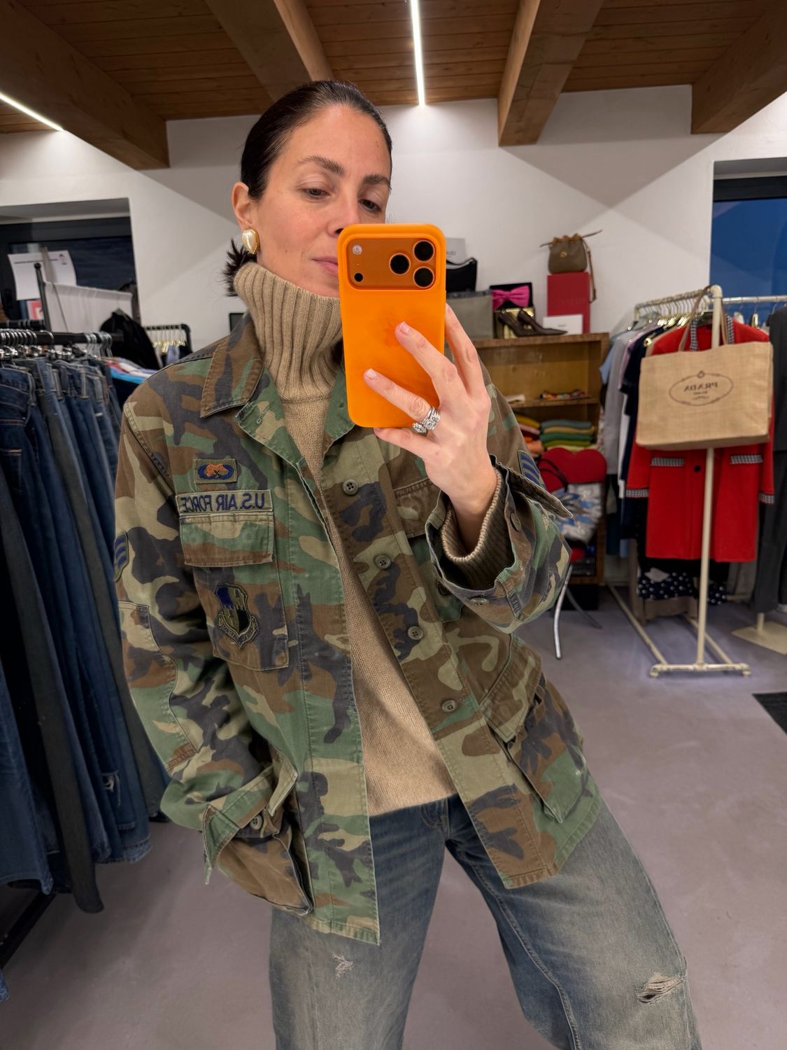 GIACCA CAMICIA MILITARE CAMO ORIGINALE US AIR FORCE