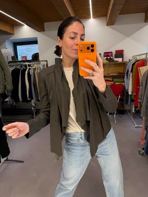 GIACCHINA IN VERA PELLE FANGO MUUBA GIACCHINA IN VERA PELLE FANGO MUUBA