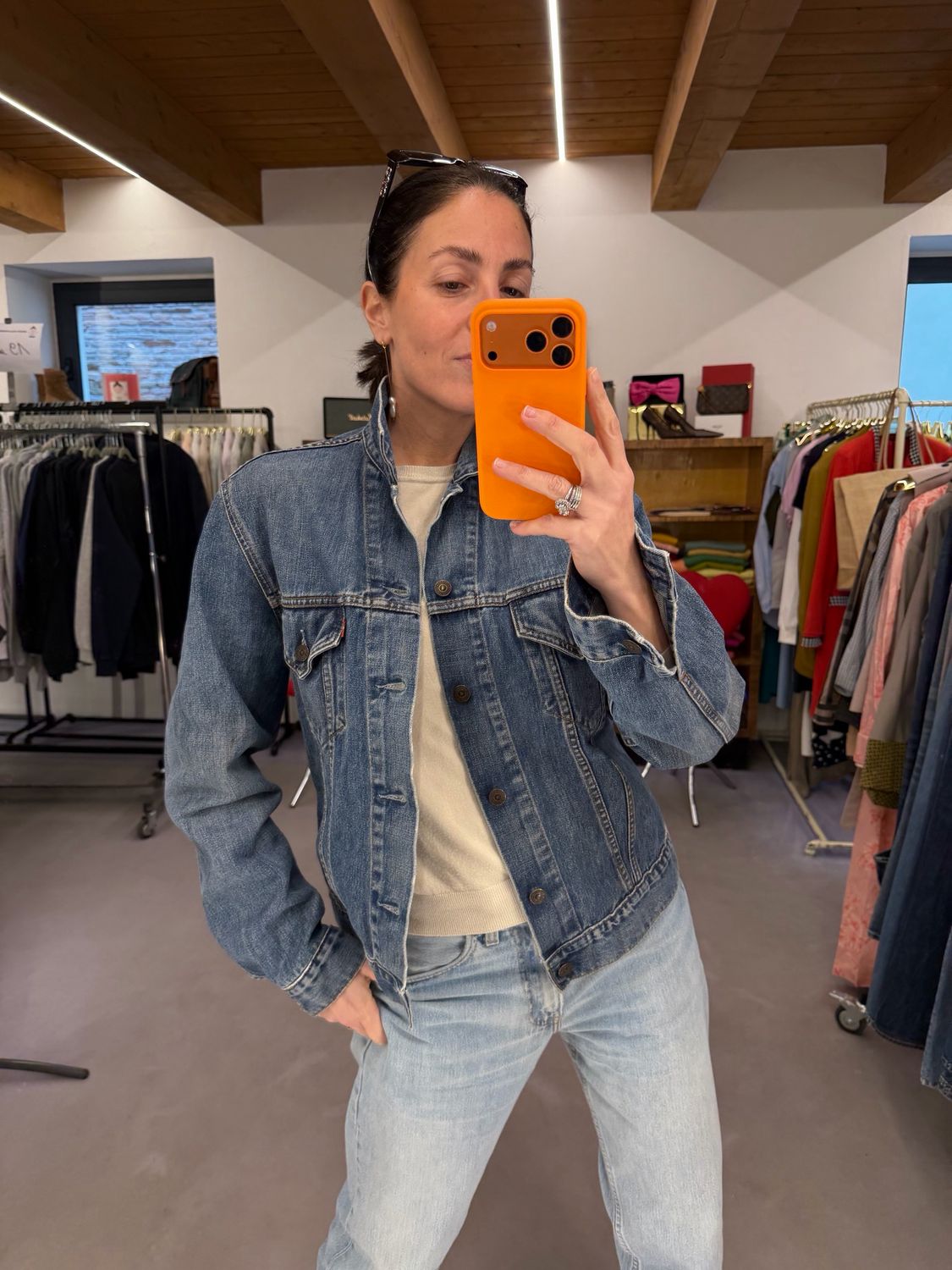 GIACCHETTO LEVIS VINTAGE DENIM MEDIO CHIARO TG L UNISEX