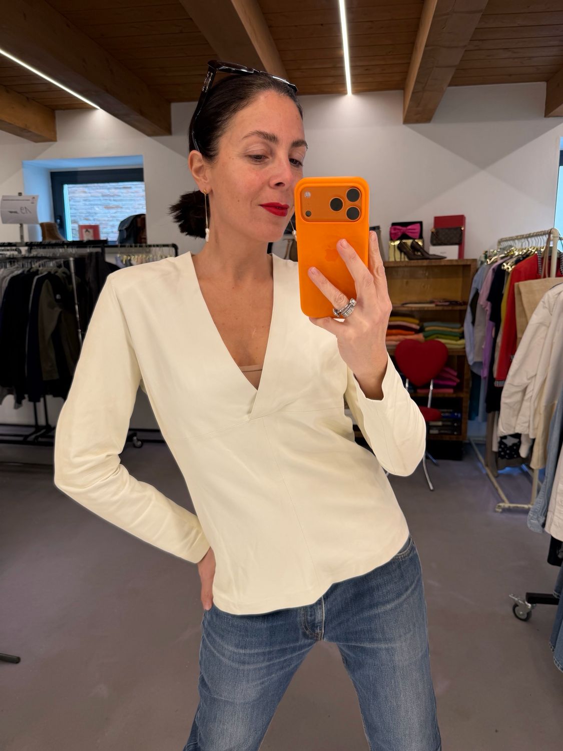 BLUSA VERA PELLE IRO 