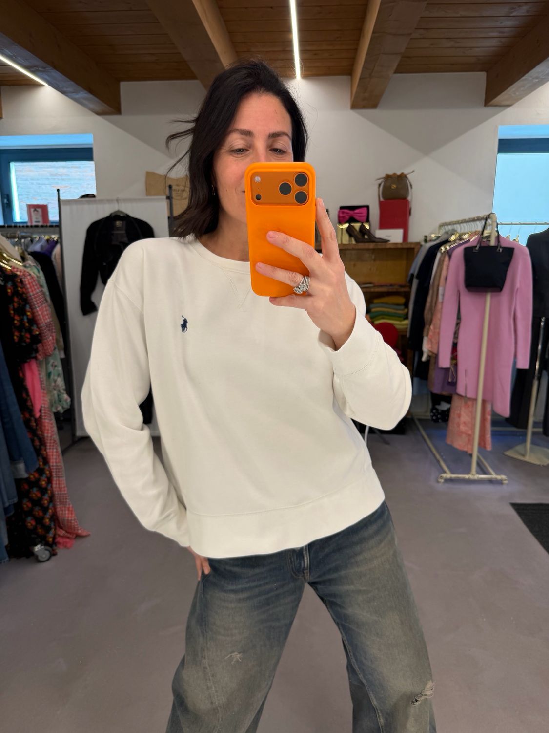 FELPA RALPH LAUREN BIANCA LINEA PERFORMANCE 