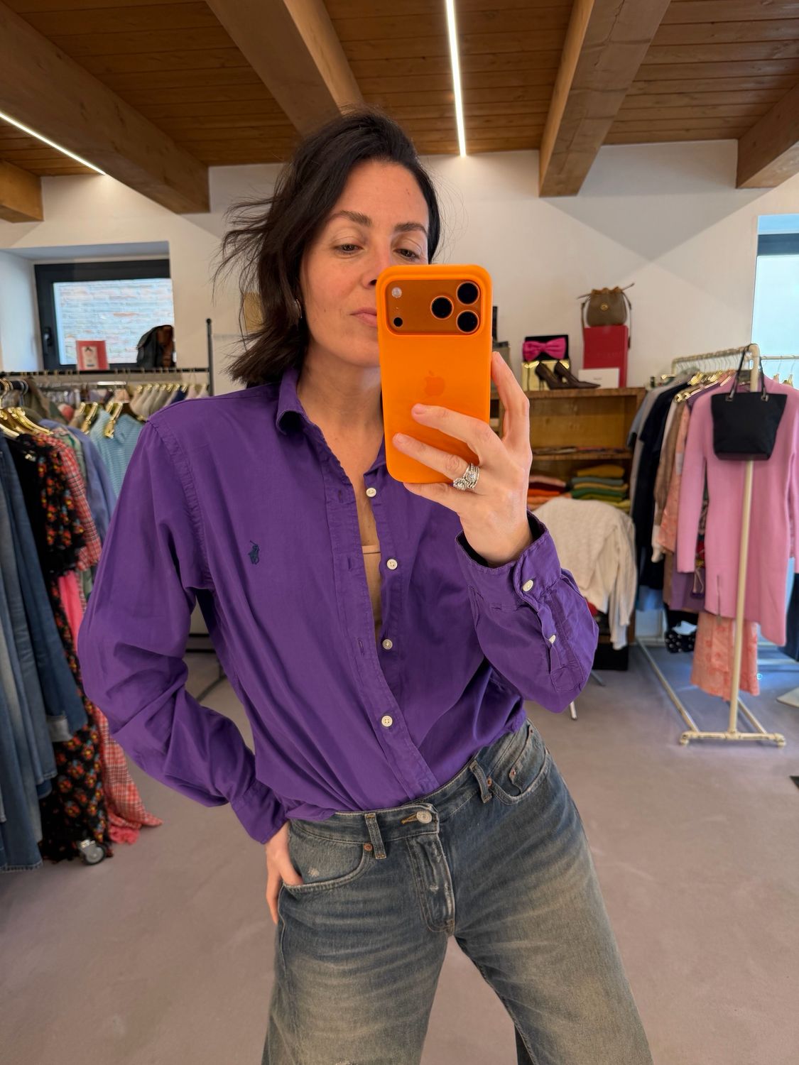 CAMICIA RALPH LAUREN PURPLE