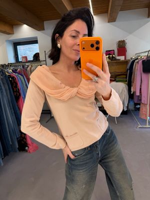 MAGLIA MAX MARA VISCOSA COLLO IN SETA