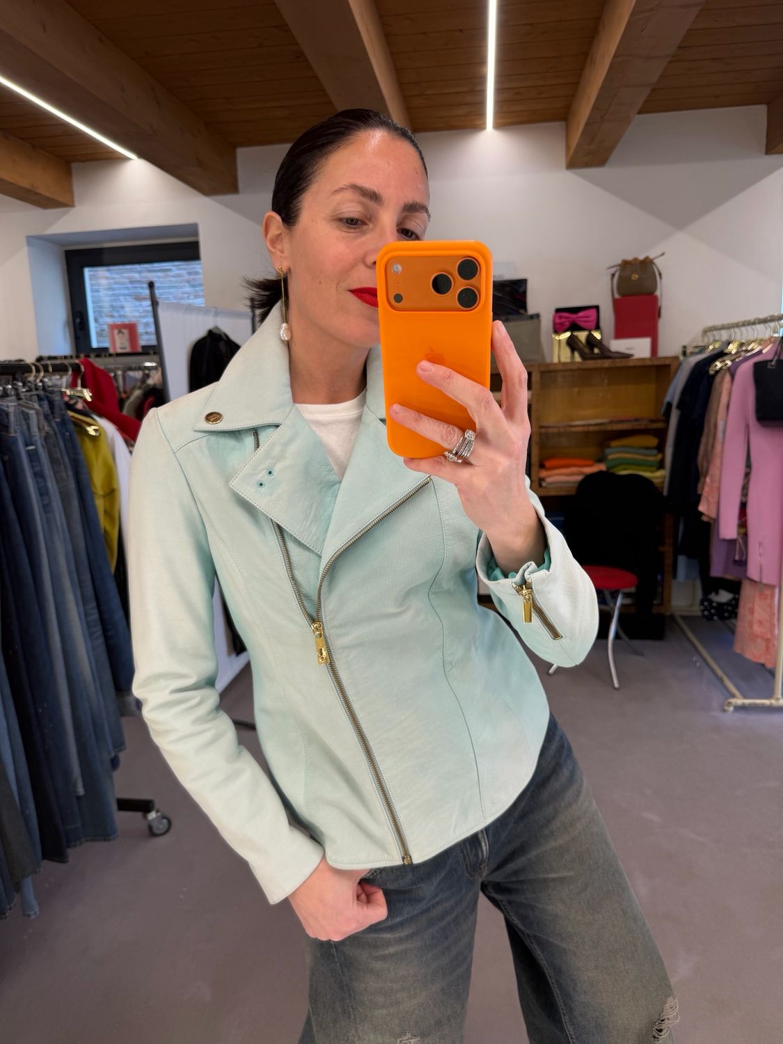 CHIODO VERA PELLE ROBERTO CAVALLI