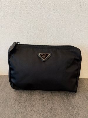 NECESSAIRE PRADA NYLON NERO E SAFFIANO