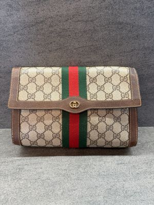 CLUTCH GUCCI OPHIDIA VINTAGE LOGO GG ORO