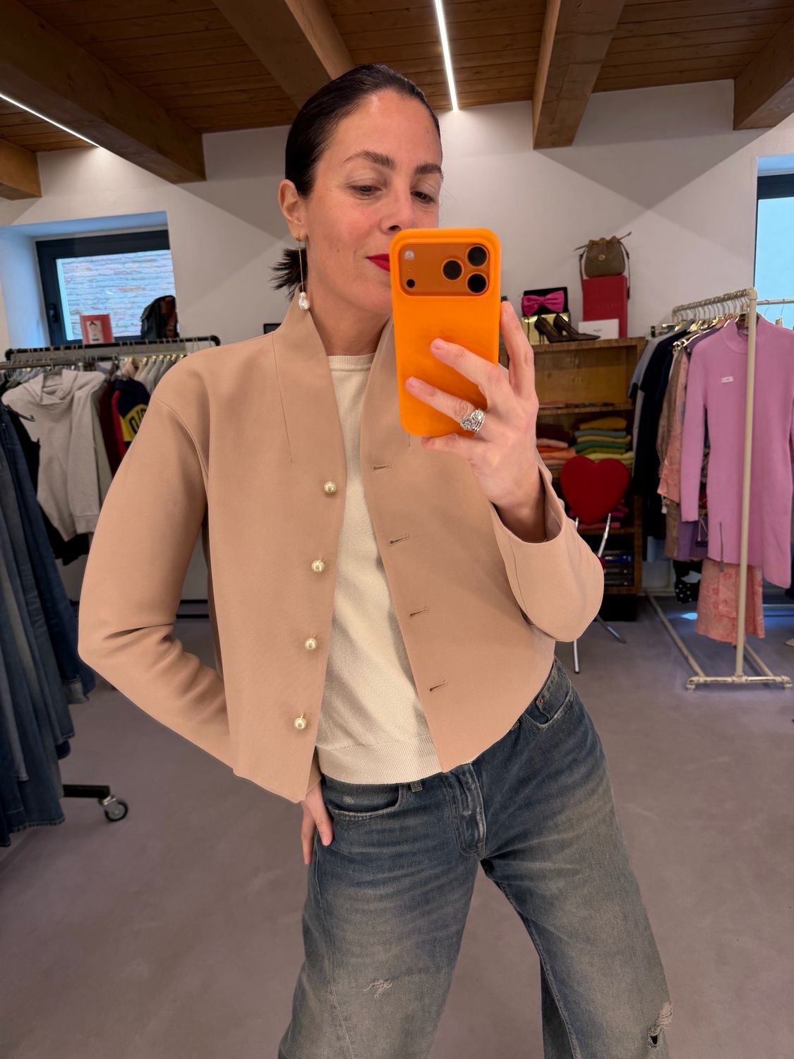 GIACCA CHRISTIAN DIOR BOTTONI PERLE CON LOGO