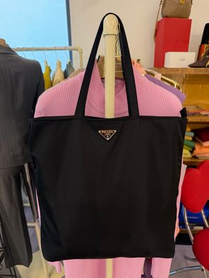 SHOPPER PRADA BASIC NYLON NERO