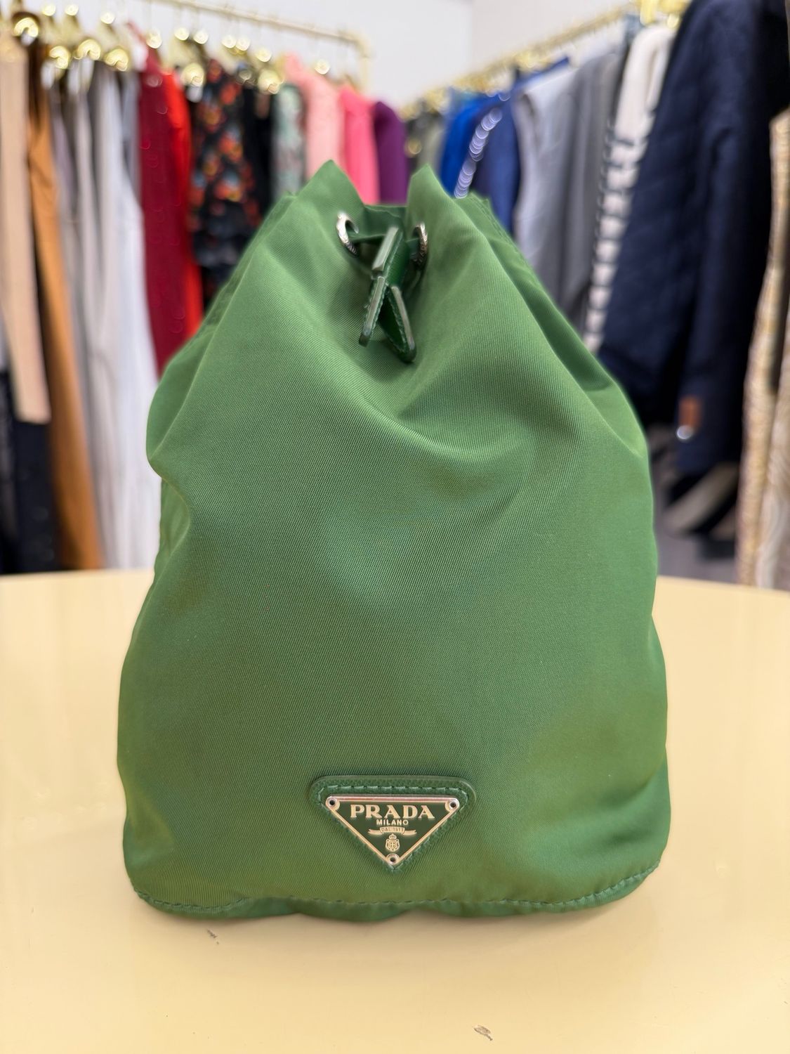NECESSAIRE PRADA SACCHETTINO VERDE 