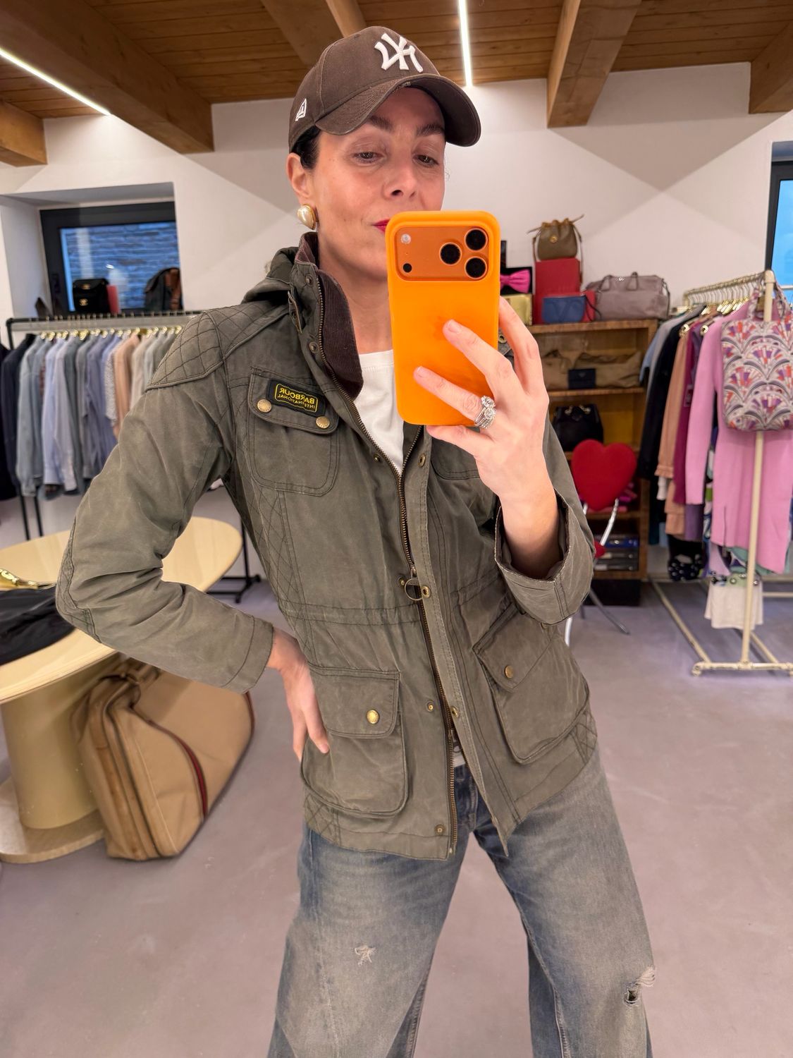 BARBOUR DONNA CERATO VERDE